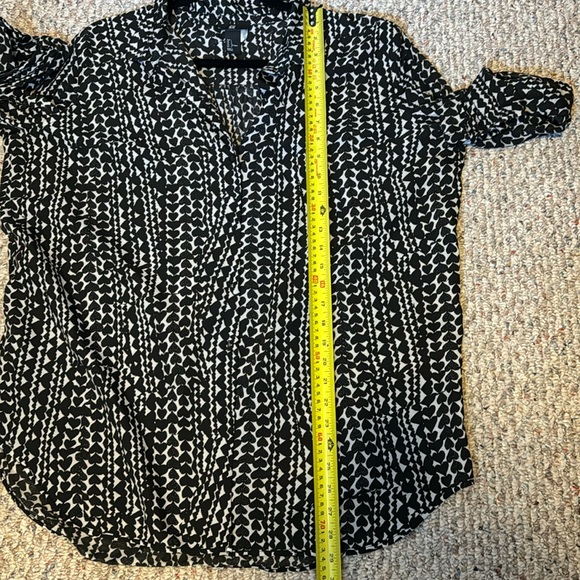 H&M White   Back Blouse Top Size L - Picture 5 of 5